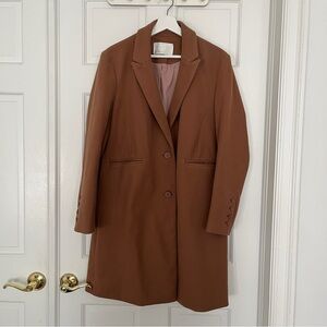 OAK + FORT Women's Taupe Blazer Coat